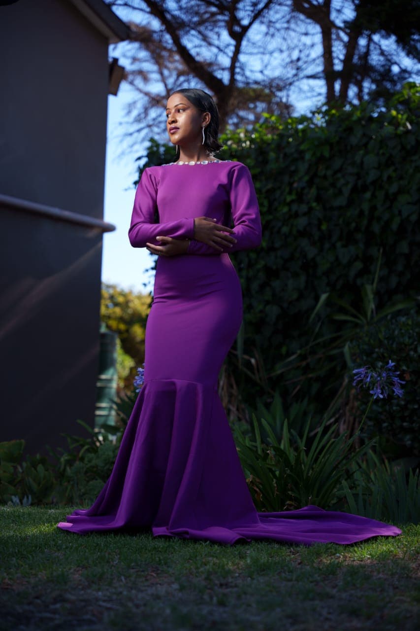Couture evening gown